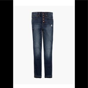 Madewell 10" High-Rise Skinny Jeans: Drop-Hem Edition